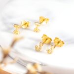 Carry Your Story Close – Initial Stud Earrings with Birthstone Sparkle – A Thoughtful Keepsake for Every Day - Image 6