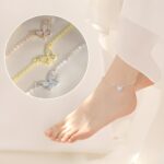 Embrace Grace and Luck – Sterling Silver Butterfly Anklet – For Moments That Sparkle by the Sea or Celebration - Image 2