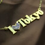 Whisper Your Love – Heart Birthstone Name Necklace – A Timeless Treasure for Someone Special - Image 3