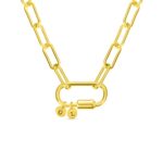 Embrace Bold Elegance – Chunky Paperclip Chain Necklace – A Stylish Treasure for Her - Image 3