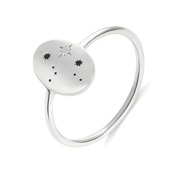 Custom star constellation signet ring for her