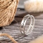 Embrace Your Story – Twisted Rope Name Ring in Rose Gold – For Cherished Connections - Image 4