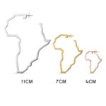 Embrace Heritage and Style – Custom African Map Hoop Earrings – Celebrate Identity with Every Wear - Image 2