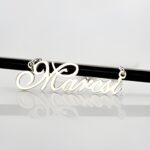 Celebrate Your Story – Sterling Silver Nameplate Necklace – A Timeless Anniversary Treasure for Her - Image 2