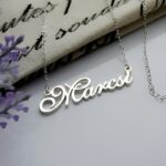 Celebrate Your Story – Sterling Silver Nameplate Necklace – A Timeless Anniversary Treasure for Her - Image 3