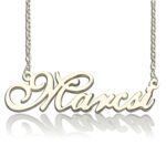 Personalized nameplate necklace for her heartwarming gift