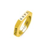 Embrace Your Story – Custom Octagon Name Ring – A Timeless Treasure for Loved Ones - Image 2