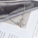 Embrace Your Story – Elegant Sterling Silver Initial Necklace – A Timeless Treasure for Her - Image 2