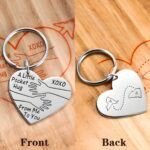 Carry My Heart Close – Engraved Pocket Hug Keychain – For Cherished Long Distance Connections - Image 4