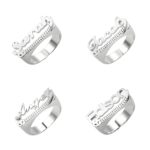Personalized name ring celebrating your unique journey