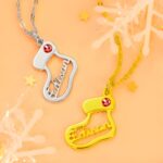 Celebrate Holiday Magic – Name & Birthstone Necklace – A Cherished Christmas Keepsake for Loved Ones - Image 5