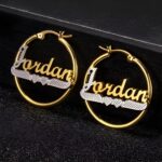Embrace Your Identity – Custom Name Hoop Earrings – A Timeless Treasure for Her - Image 3
