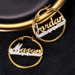 Embrace Your Identity – Custom Name Hoop Earrings – A Timeless Treasure for Her - Image 5