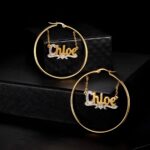 Embrace Your Story – Custom Name Hoop Earrings – A Gift to Celebrate You or Someone Special - Image 4