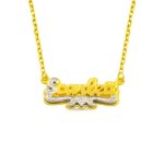 Custom name necklace for her in silver