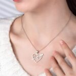 Embrace Your Love Story – Heart Arrow Name Necklace – For Cherished Moments Together - Image 7