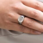 Carry Your Story – Custom Square Sterling Silver Initial Signet Ring – For Him & Her - Image 7