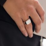 Carry Your Story – Custom Square Initial Signet Ring – A Timeless Treasure for Anyone - Image 3