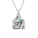 Custom cow tag turquoise necklace for meaningful gifts