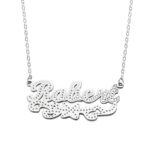 Embrace Elegance – Lace-Detail Name Necklace – A Cherished Keepsake for Her - Image 2