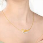Embrace Elegance – Lace-Detail Name Necklace – A Cherished Keepsake for Her - Image 12