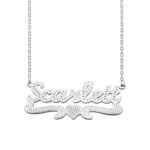 Embrace Elegance – Lace-Detail Name Necklace – A Cherished Keepsake for Her - Image 3
