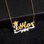 Embrace Elegance – Lace-Detail Name Necklace – A Cherished Keepsake for Her - Image 6