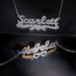 Embrace Elegance – Lace-Detail Name Necklace – A Cherished Keepsake for Her - Image 9