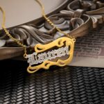 Embrace the Flow of Love – Wave-Shaped Name Necklace – A Cherished Treasure for Her - Image 3