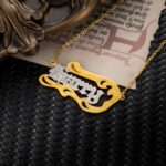 Embrace the Flow of Love – Wave-Shaped Name Necklace – A Cherished Treasure for Her - Image 4