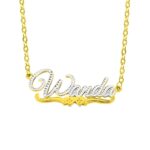 Delicate lace name necklace for cherished stories