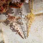 Embrace Your Story – Floral Birth Flower Name Necklace – A Cherished Keepsake for Her - Image 2