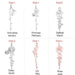 Embrace Your Story – Floral Birth Flower Name Necklace – A Cherished Keepsake for Her - Image 11