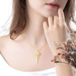 Embrace Your Story – Floral Birth Flower Name Necklace – A Cherished Keepsake for Her - Image 8