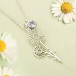 Embrace Your Story – Birth Flower & Stone Necklace – A Timeless Treasure for Loved Ones - Image 6