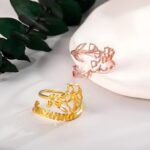 Embrace Your Story – Custom Birth Flower Name Ring – A Cherished Treasure for Loved Ones - Image 3