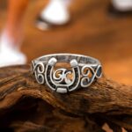 Embrace Luck and Love – Custom Initial Horseshoe Ring with Engraved Inner Band – A Cherished Token for Horse Enthusiasts and Loved Ones - Image 3