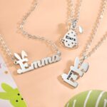 Celebrate Easter with a Custom Bunny Name Necklace – Charming Personalized Jewelry for Kids, Teens & Loved Ones - Image 2