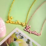 Celebrate Easter with a Custom Bunny Name Necklace – Charming Personalized Jewelry for Kids, Teens & Loved Ones - Image 5