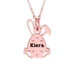 Celebrate Easter with a Personalized Bunny Egg Name Necklace – Charming Sterling-Silver Keepsake for Kids, Teens & Loved Ones - Image 7