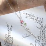Embrace Your Story – Birth Flower Name Necklace – A Cherished Keepsake for Her Special Day - Image 5