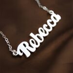 Embrace Your Identity – Sterling Silver Puff Nameplate Necklace – A Timeless Treasure for You or a Loved One - Image 2