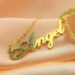 Embrace Your Story – Script Name Necklace with Birthstone Charm – A Treasure for You or Someone Special - Image 3