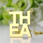 Carry Your Heart Close – Elegant Gold Letter Necklace – A Cherished Keepsake for Loved Ones - Image 2