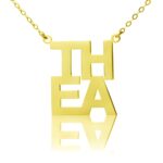 Personalized gold letter necklace for cherished connections