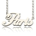 Sterling silver name necklace embracing your story