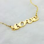Wear Your Name with Grace – Elegant Gold Letter Necklace – A Cherished Keepsake for Loved Ones - Image 3
