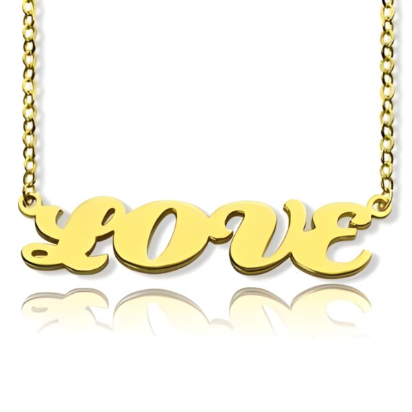 Personalized gold letter necklace for meaningful gifts