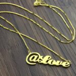 Wear Your Story – Elegant @ Symbol Name Necklace – For Trendsetters and Dreamers - Image 4