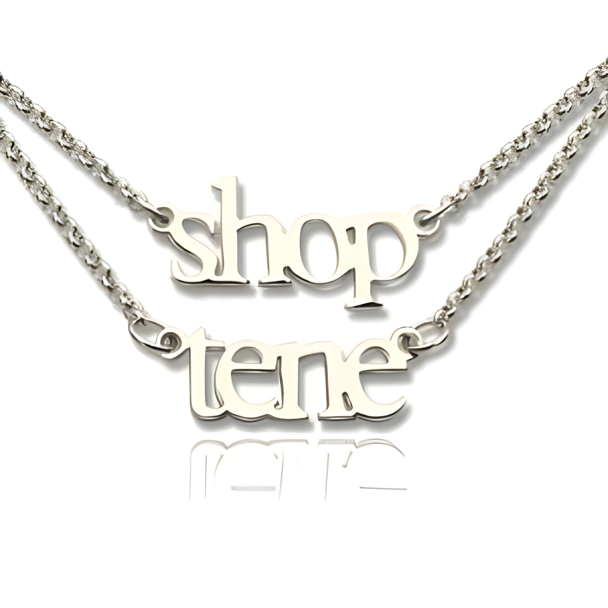 double layer name necklace for cherished loved ones